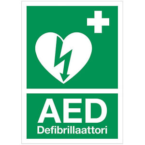 AED-tarra A4