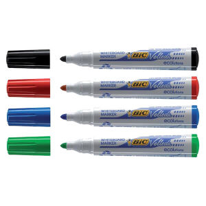 BIC valkotaulutkynä 4-värisrj