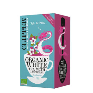 Clipper valkoinen tee vadelma 20pss