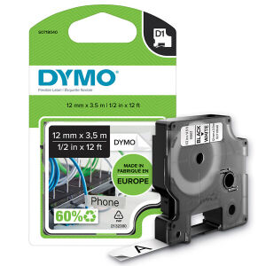 Dymo D1 tarranauha 12mm x 3