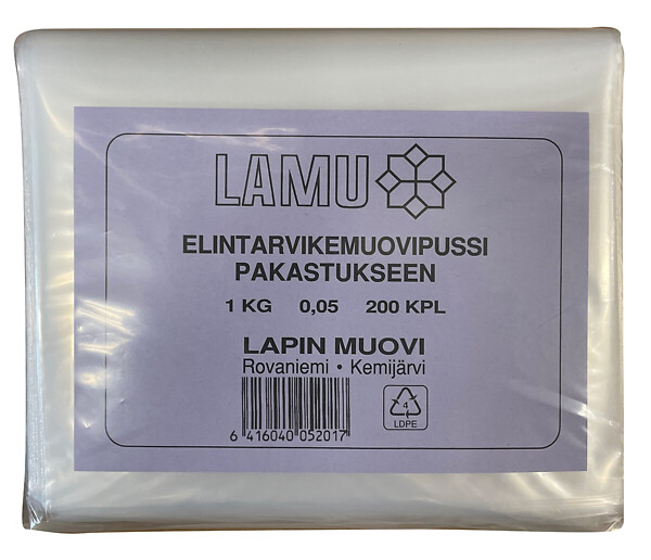 Elintarvikemuovipussi 1KG