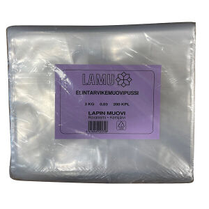 Elintarvikepussi LDPE säilytys/pakastus 3kg