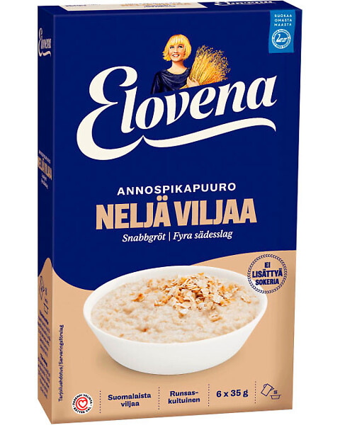 Elovena Neljä viljaa annospikapuuro