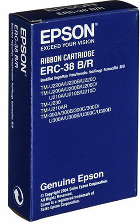Epson ERC-38 musta/punainen