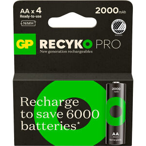 GP Recyko Pro ladattava paristo AA