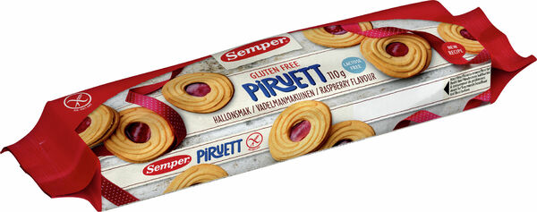 Gluteeniton täytekeksi Piruett