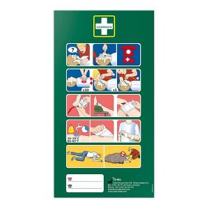 Hätäensiapuohjetarra 33x18 cm