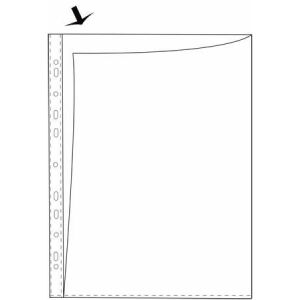 Kansiotasku A4/80mic 2-sivua auki