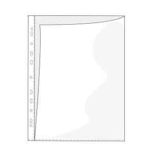 Kansiotasku PVC A4 2-sivua auki