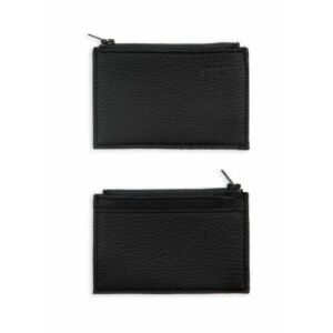 Kukkaro nahkainen musta