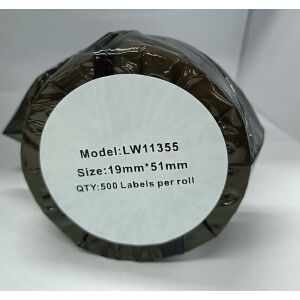 LabelWriter 19x51mm musta