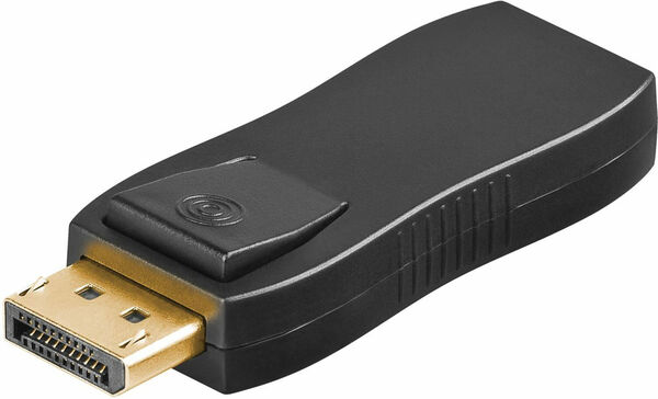 MicroConnect sovitin Displayport-HDMI musta