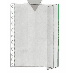 Patenttitasku A4 vihreä reuna