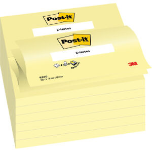 Post-it Canary Yellow 76x12mm Z-Notes