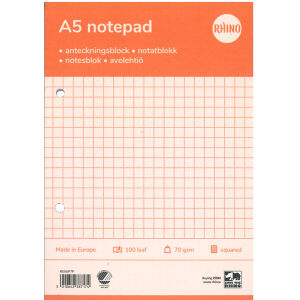 Rhino luentolehtiö A5 100 sivua