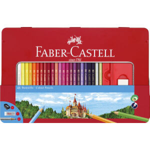 Värikynä Faber-Castell Metallirasiassa